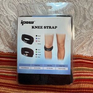 Black Knee Straps by IPOW - NWT - One Size 12-18 inches